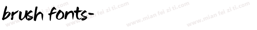 brush fonts字体转换